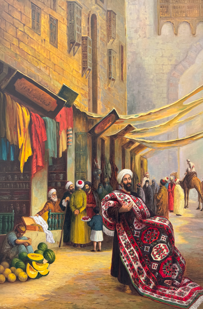 Halı Satıcısı Oryantalist Yağlı Boya Tablo - Görsel 3