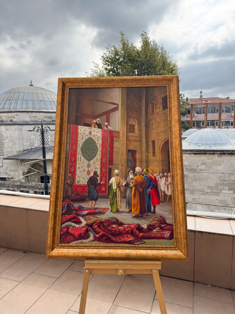 Halı Tüccarı Yağlı Boya Tablo