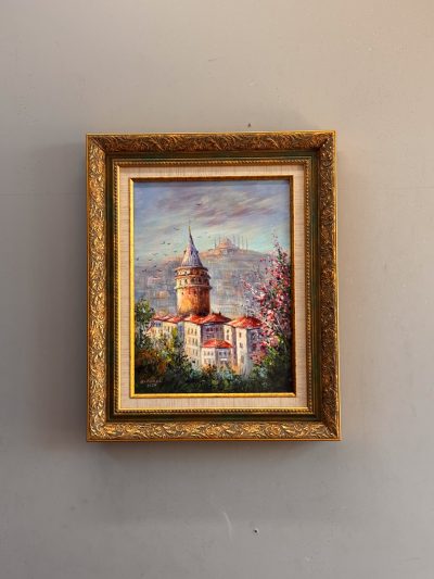 Galata’da Bahar – İstanbul Yağlı Boya Tablosu